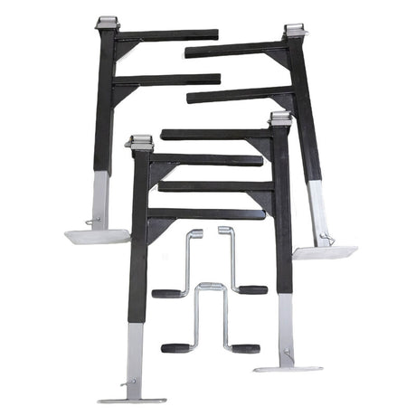 4 Pieces Heavy Duty Lift Off Jack Off Legs Adjustable Fit For Caravan Canopy - Machter