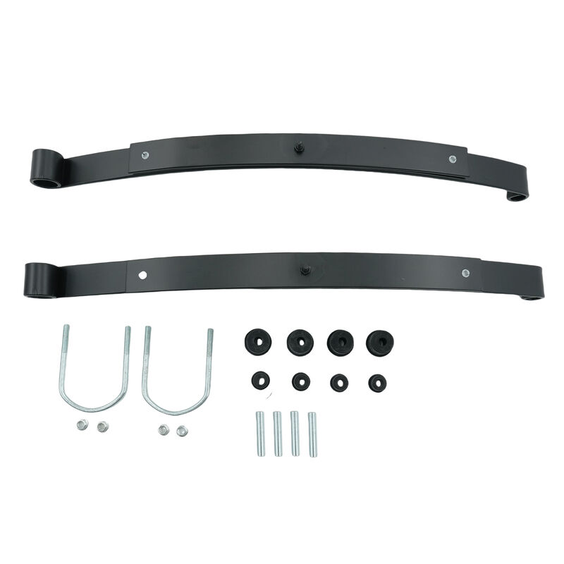 Golf Cart 2-Leaf Rear Leaf Springs Set With Bushing Kit Fit For EZGO RXV 2008-ON LHS-EZ001-2PCS - Machter