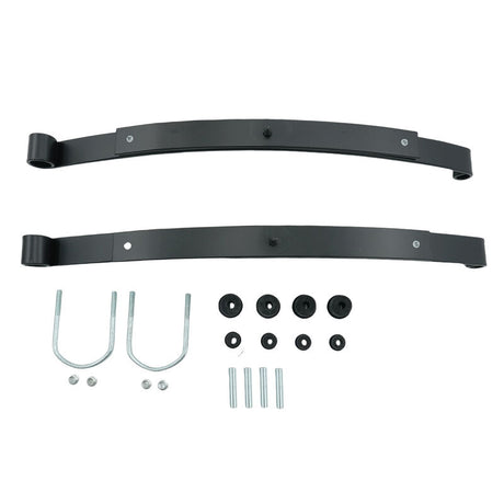 Golf Cart 2-Leaf Rear Leaf Springs Set With Bushing Kit Fit For EZGO RXV 2008-ON LHS-EZ001-2PCS - Machter