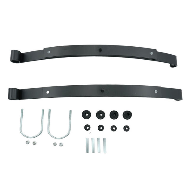Golf Cart 2-Leaf Rear Leaf Springs Set With Bushing Kit Fit For EZGO RXV 2008-ON LHS-EZ001-2PCS - Machter