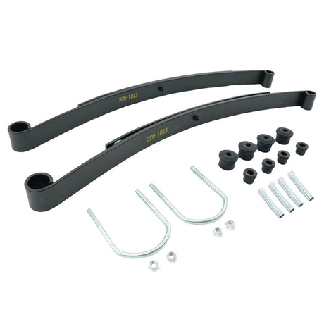 Golf Cart 2-Leaf Rear Leaf Springs Set With Bushing Kit Fit For EZGO RXV 2008-ON LHS-EZ001-2PCS - Machter