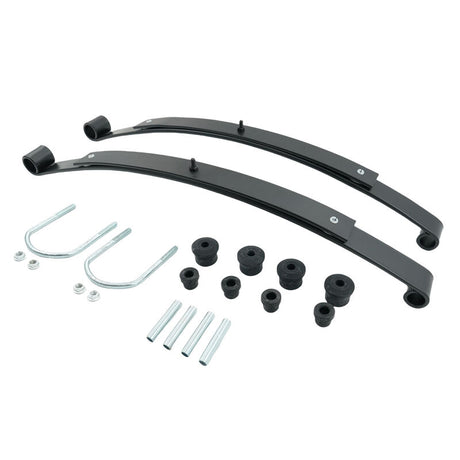 Golf Cart 2-Leaf Rear Leaf Springs Set With Bushing Kit Fit For EZGO RXV 2008-ON LHS-EZ001-2PCS - Machter