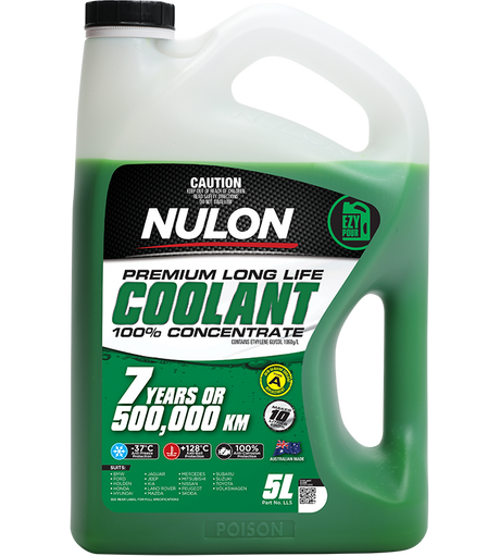 Green Premium Long Life Coolant 100% Concentrate - Nulon | Universal Auto Spares