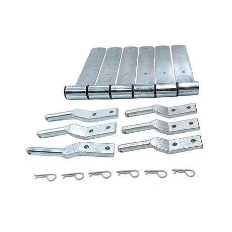 6 Pieces Zinc Plated Tray Side Board Hinge Utes Trailers 240mm Strap Nylon Bush For Ford For Toyota For Mitsubishi For Nissan - Machter