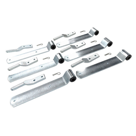 6 Pieces Zinc Plated Tray Side Board Hinge Utes Trailers 240mm Strap Nylon Bush For Ford For Toyota For Mitsubishi For Nissan - Machter