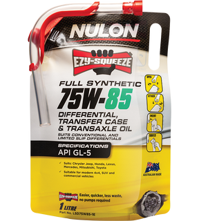 Full Synthetic 75W-85 Differential Transfer Case & Transaxle Oil - Nulon 1L