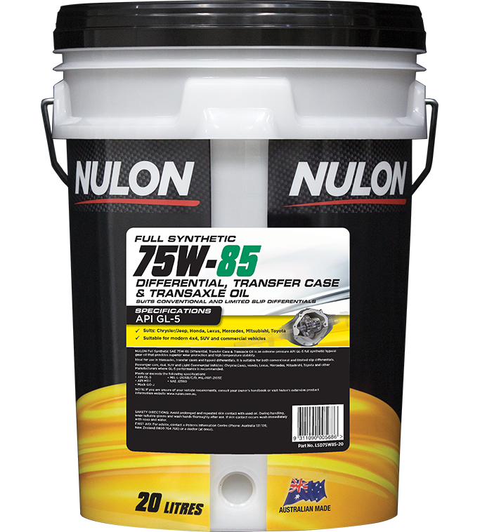 Full Synthetic 75W-85 Differential Transfer Case & Transaxle Oil - Nulon | Universal Auto Spares
