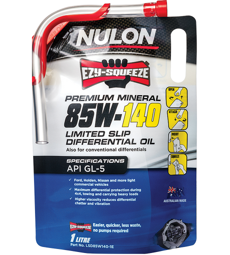 Premium Mineral 85W-140 Limited Slip Differential Oil - Nulon | Universal Auto Spares