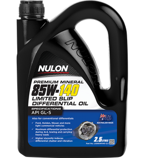Premium Mineral 85W-140 Limited Slip Differential Oil - Nulon 2.5