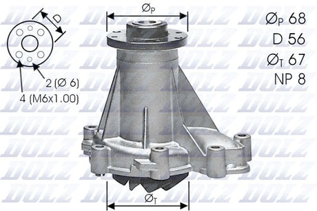 Mercedes-Benz Benz OM602 Water Pump M176DZ - Austral | Universal Auto Spares