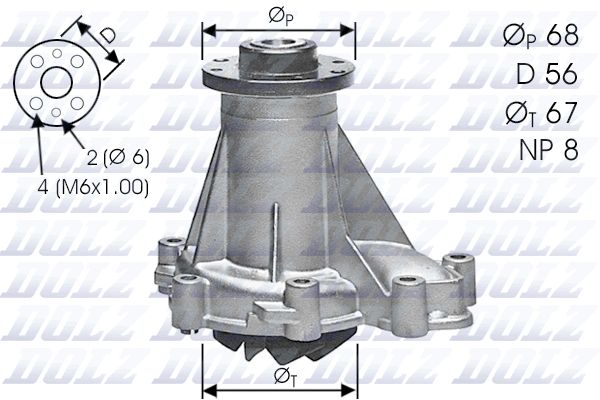 Mercedes-Benz Benz OM602 Water Pump M176DZ - Austral | Universal Auto Spares