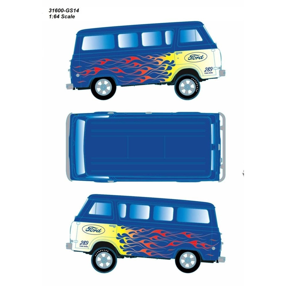 1965 Ford Econoline Van Gasser Diecast Model Car 1:64 Scale (Approx. 7cm) Collectible | Universal Auto Spares