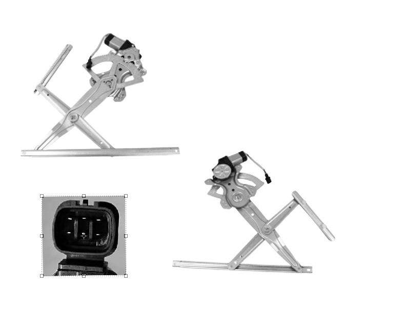 Front Window Regulator RHS (6 - Pin, With Motor) Mitsubishi Outlander ZJ/ZK/ZL 11/2012 - 07/2021 MBOL - WIR - 08R - Sterling Parts - Window Regulators & Winders - Sterling Parts