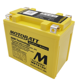 Motorcycle Battery AGM Drycell 12V 210CCA Quadflex Technology MBTX12U - Motobatt