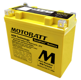 Motorcycle Battery AGM Drycell 12V 320CCA Quadflex Technology MBTX20U - Motobatt