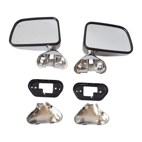 Manual Door Mirror LH+RH Fit For Toyota Hilux 1988-2005 Chrome Pair MDM-TA005 - Machter