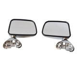 Manual Door Mirror LH+RH Fit For Toyota Hilux 1988-2005 Chrome Pair MDM-TA005 - Machter