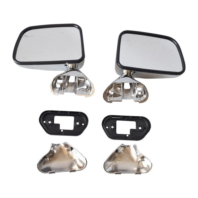 Manual Door Mirror LH+RH Fit For Toyota Hilux 1988-2005 Chrome Pair MDM-TA005 - Machter