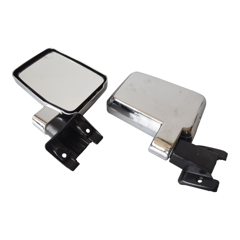 Door Mirrors L+R Large Fit For Toyota Landcruiser 60 Series 1980-1990 Chrome MDM-TA006 - Machter