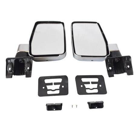 Door Mirrors L+R Large Fit For Toyota Landcruiser 60 Series 1980-1990 Chrome MDM-TA006 - Machter