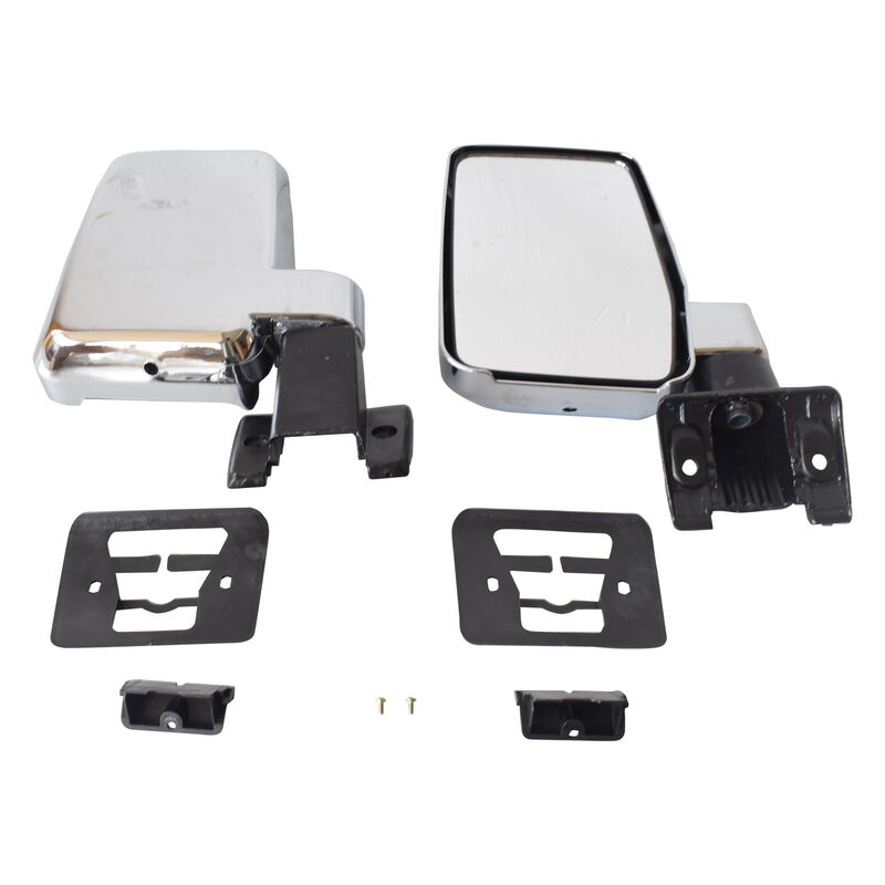 Door Mirrors L+R Large Fit For Toyota Landcruiser 60 Series 1980-1990 Chrome MDM-TA006 - Machter