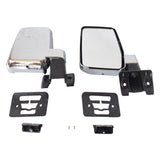 Door Mirrors L+R Large Fit For Toyota Landcruiser 60 Series 1980-1990 Chrome MDM-TA006 - Machter