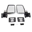 Door Mirrors L+R Large Fit For Toyota Landcruiser 60 Series 1980-1990 Chrome MDM-TA006 - Machter