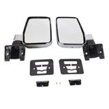 Door Mirrors L+R Large Fit For Toyota Landcruiser 60 Series 1980-1990 Chrome MDM-TA006 - Machter