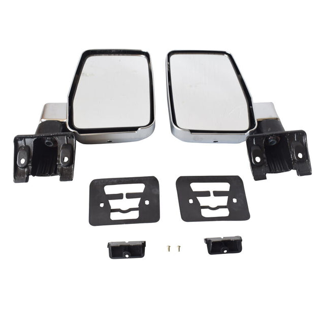 Door Mirrors L+R Large Fit For Toyota Landcruiser 60 Series 1980-1990 Chrome MDM-TA006 - Machter