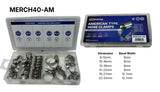 American Type Stainless Steel Hose Clamps (40PCS) MERCH40-AM - Exelclamp | Universal Auto Spares