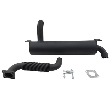 Muffler & Flex Exhaust Pipe Set Fit For Bobcat Skid Steer Loaders S150 S160 S175 S185 S205 For Bobcat Track Loaders T180 T190 6683915 7107449 MFE-BOB004 - Machter
