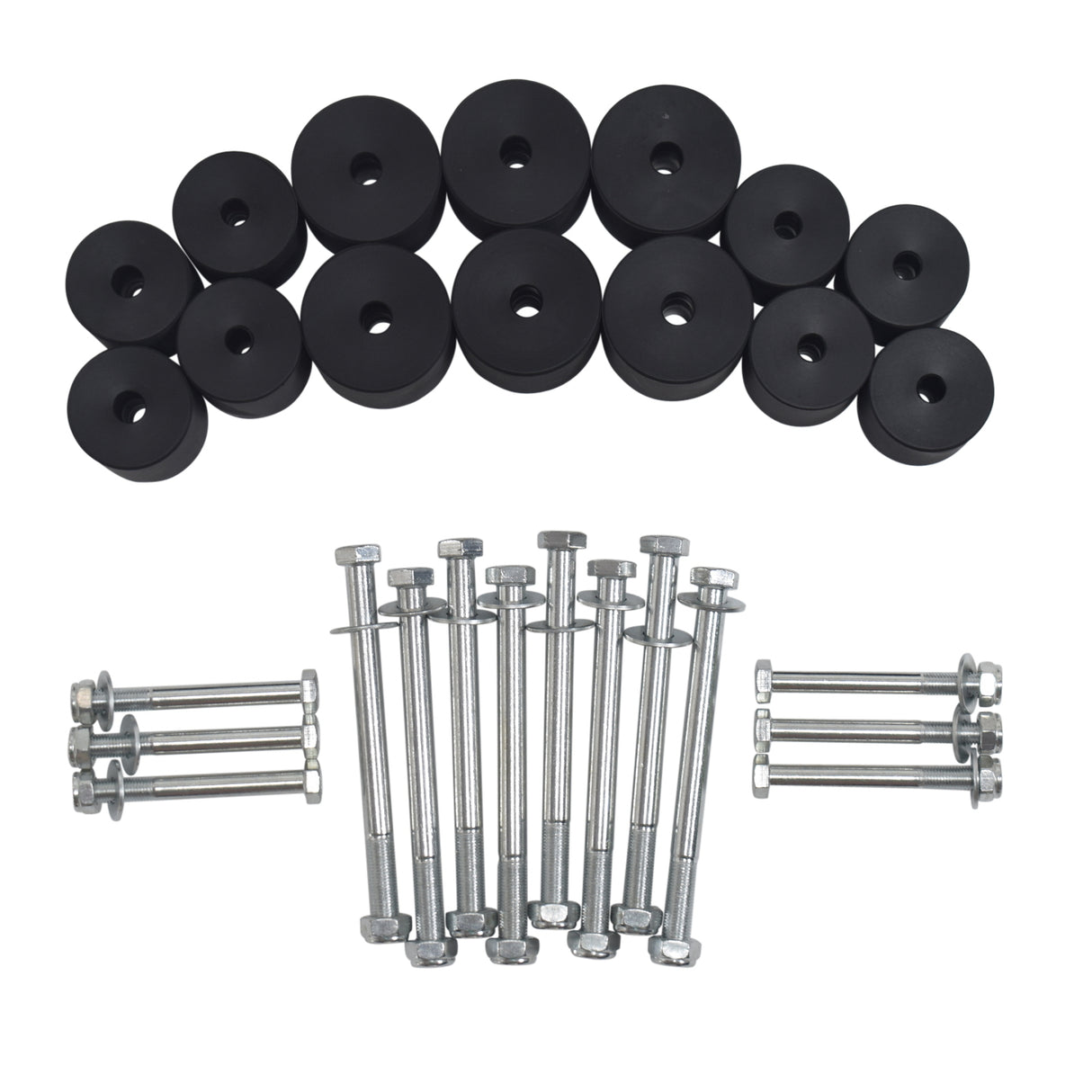 4x4 2" 50MM Body Lift Kit 4WD Dual Cab Fit For Nissan Navara NP300 D23 MJL-BLK-NSXX3 - Machter