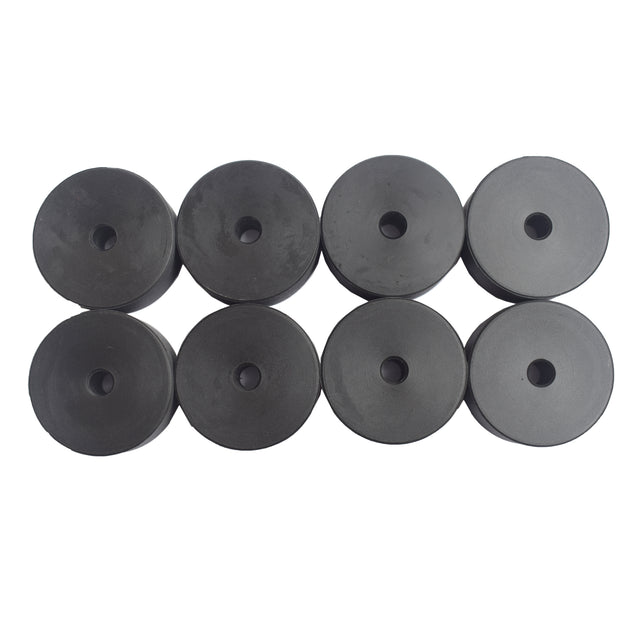 8 Pcs Universal 1'' Polyethylene Body Lift Block 70mm Dia x 25mm High x 10mm Hole MJL-BLK-XX5 - Machter