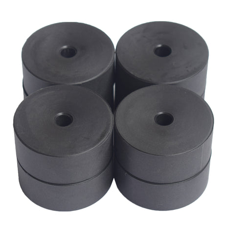 8 Pieces Universal 1'' Polyethylene Body Lift Block 70mm Dia x 25mm High x 10mm Hole - Machter