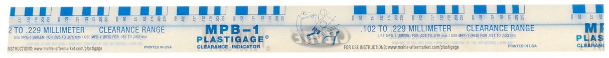 CLEVITE PLASTIGAGE Blue .004 .009 MPB1 - Permaseal