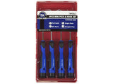 4 Piece Mini Pick & Hook Set For Removing O-Rings - Tool King
