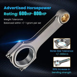 MAX PEEDING RODS 4x Connecting Rod Rods And Bolts Fit For Honda Acura K24A1 K24A2 K24A4 K24A8 2.4L 152mm MPR-CR-HD001 - Machter