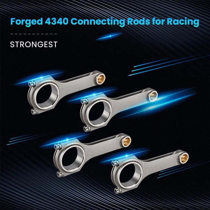 MAX PEEDING RODS 4340 EN24 Connecting Rods Fit For Subaru Forester Impreza Legacy EJ20 EJ25 WRX Sti MPR-CR-SB001 - Machter