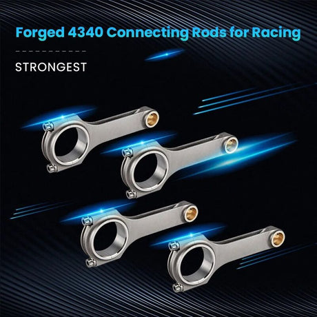 MAX PEEDING RODS 4340 EN24 Connecting Rods Fit For Subaru Forester Impreza Legacy EJ20 EJ25 WRX Sti MPR-CR-SB001 - Machter