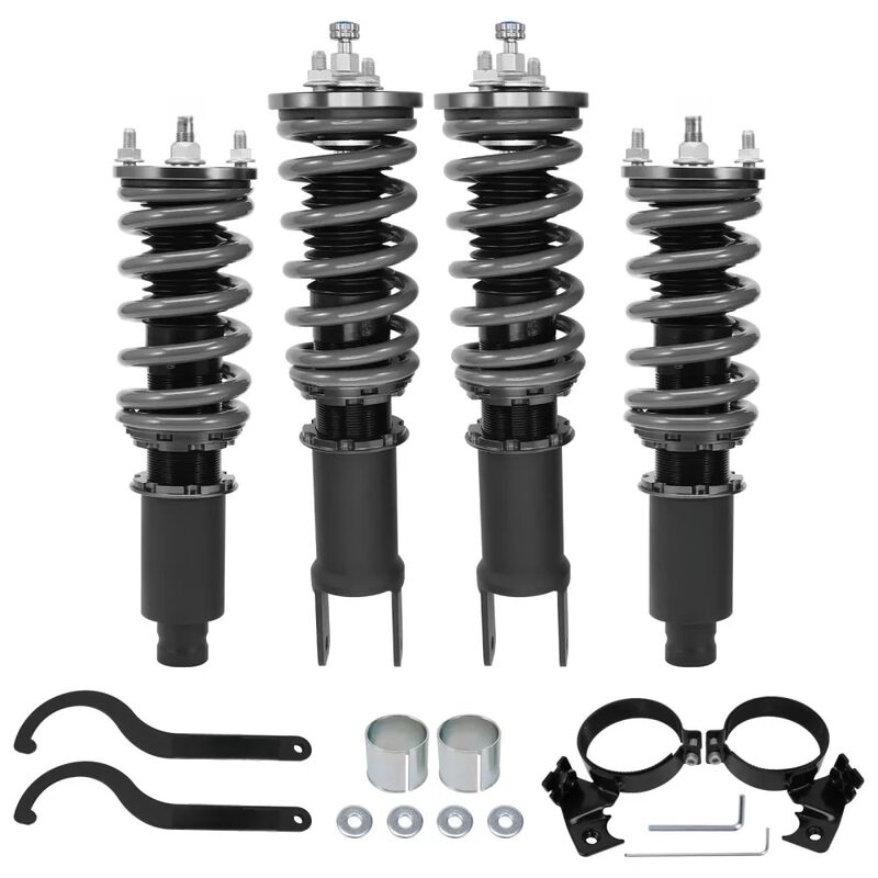 MAX PEEDING RODS 24 Levels Adjustable Coilover Fit For Honda Civic EC ED EE EF Lowering Kit 1988-1991 MPR-SA-HD001 - Machter