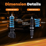 MAX PEEDING RODS T6 Series Coilover 24Levels Damping Fit For Holden Commodore VE Ute 2006-2013 MPR-SC-HLN001 - Machter