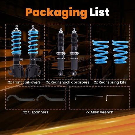 MAX PEEDING RODS T6 Series Coilover 24Levels Damping Fit For Holden Commodore VE Ute 2006-2013 MPR-SC-HLN001 - Machter