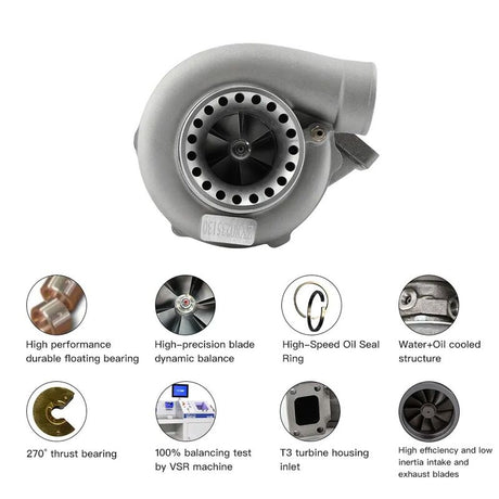 MAX PEEDING RODS Anti-Surge Compressor Turbocharger Bearing Up To 600HP For GT35 GT3582 Turbo Fit For Charger T3 AR.70/63 MPR-TBCM-UN002 - Machter