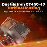 MAX PEEDING RODS Universal Billet Turbocharger T3 Flange V-Band For 1.5-2.5L 4/6 Cyl 420HP MPR-TBCM-UN003 - Machter