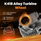 MAX PEEDING RODS Universal Billet Turbocharger T3 Flange V-Band For 1.5-2.5L 4/6 Cyl 420HP MPR-TBCM-UN003 - Machter