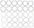 Ford 3.0L V6 Ring Set MR268 STD - Austral | Universal Auto Spares