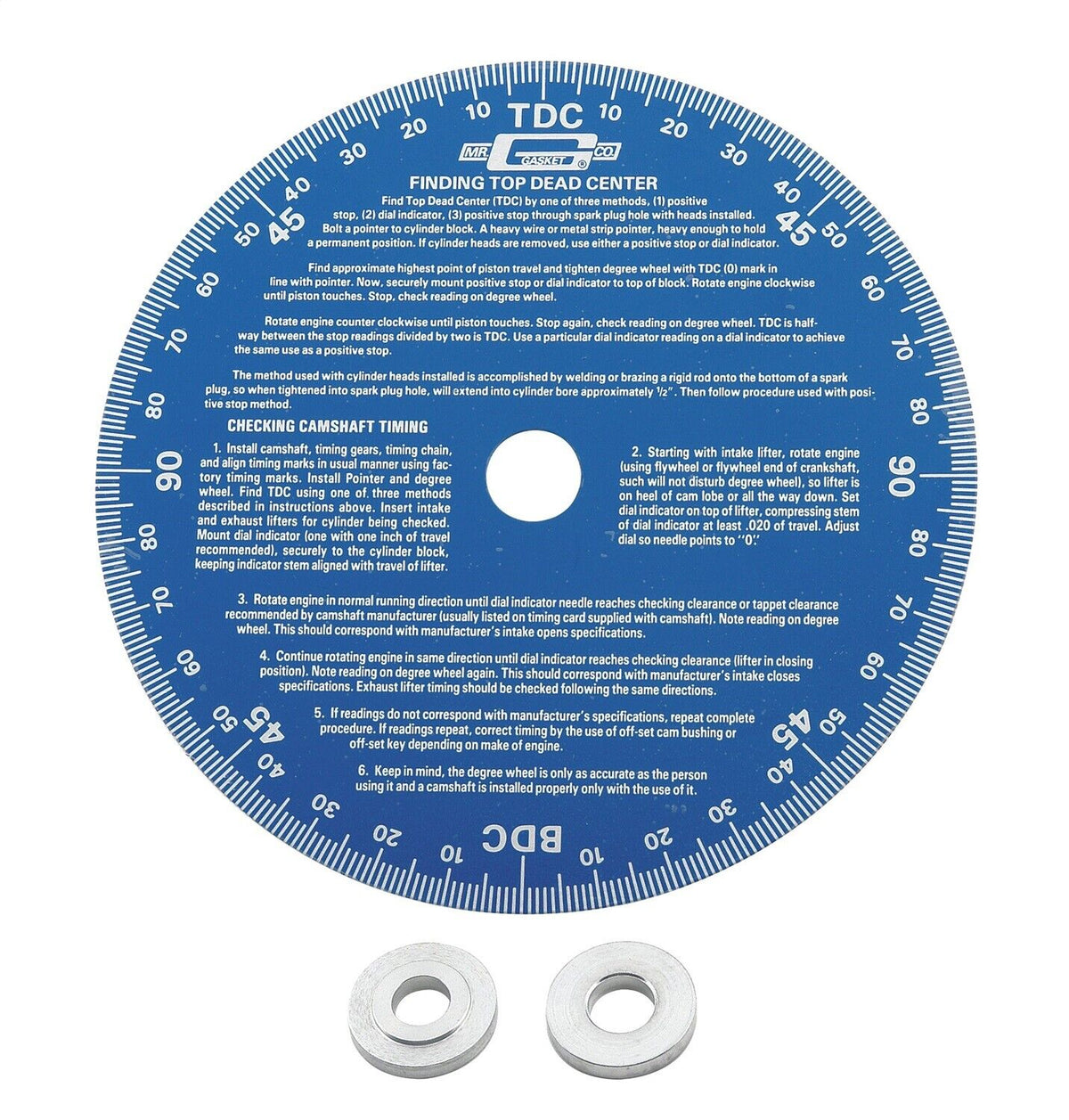 7" Cam Degree Wheel Blue Universal MRG1570 - Mr Gasket - Engine & Timing Tools - Mr Gasket