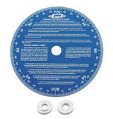 7" Cam Degree Wheel Blue Universal MRG1570 - Mr Gasket - Engine & Timing Tools - Mr Gasket