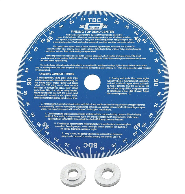 7" Cam Degree Wheel Blue Universal MRG1570 - Mr Gasket - Engine & Timing Tools - Mr Gasket
