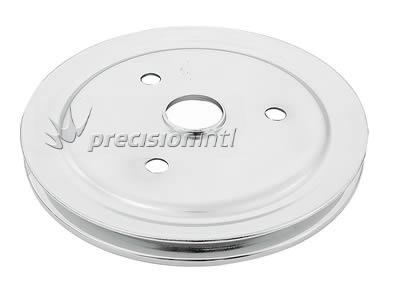 Chrome Crank Pulley - SGL GRV Chev SB Short Water Pump MRG4972 - Mr Gasket - Pulleys - Mr Gasket